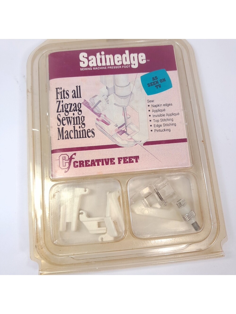NEW Creative Feet Satinedge Sewing Machine Presser Foot SE-94 Zigzag machine